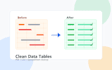 clean excel data and convert PDF tables to spreadsheets