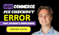 fix woocommerce checkout, cart and payment issues