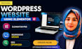 build custom elementor wordpress site for startups and companies