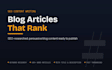 write SEO blog articles that rank and convert