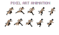 design unique pixel art character pixel animation