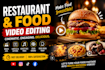 do professional food and restaurant video editing