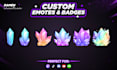 create custom twitch sub badges, twitch sub emotes, bit badges
