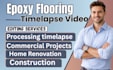 do epoxy flooring construction timelapse video