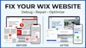 fix debug wix website issues, responsive bugs and checkout problems