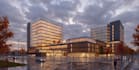 design 3d business campus from site map, commercial complex,mall external render