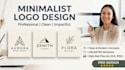 design a clean modern logo with source files