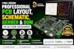 design professional pcb layout, schematic, gerber and bom in altium designer