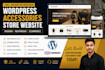 design or redesign a modern accessories store website