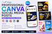 do canva graphic design social media post and instagram feed
