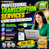 do accurate audio video transcription manual and fast