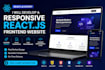 develop a responsive react js frontend website