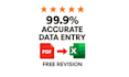 convert PDF to excel with  manual data entry