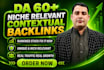 offer high authority contextual backlinks for google ranking