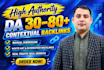 offer high authority contextual backlinks and quality guest posts