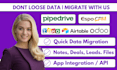 do data migration to pipedrive hubspot zoho crm monday crm airtable google sheet