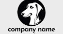 create minimalist and professional dog logo design