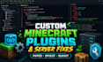 create minecraft plugins and fix servers