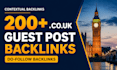 create UK guest post backlinks