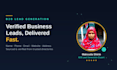 do b2b lead generation and web research