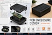 model 3d printable, moldable pcb enclosure design, pcb case, electronic project