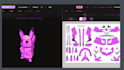 build low poly geometric objects, masks and wearable papercraft templates