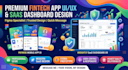 design premium fintech app UI UX and saas dashboard in figma