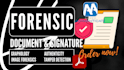 do forensic handwriting analysis, questioned documents examination and reports