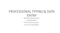 do professional ms word typing and formatting work