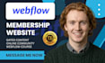 design webflow membership website webflow course site webflow community website