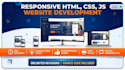 build a responsive HTML CSS javascript website