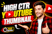 design high CTR youtube thumbnail for gaming or any niche