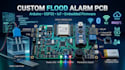 design custom flood alarm pcb, arduino esp32, iot and embedded firmware