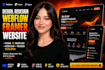 design, develop webflow framer website, figma to webflow, framer developer