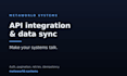 build a python API integration to sync data between your systems
