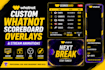 design custom whatnot scoreboard overlays and stream animations