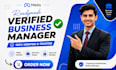 fix or create verified fb business manager and ad account