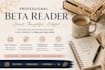 beta reader to evaluate and read your books