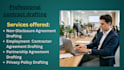 draft professional agreements, ndas, and contracts