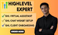 ghl VA, ghl client onboarding, ghl chatwidget setup, ghl dashboard customization