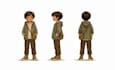 create hand drawn character turnaround and expression sheets