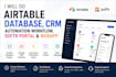 do airtable database, airtable crm automation workflow, softr portal and webapp