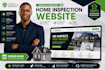 design a home inspection website renovation and home improvement website design