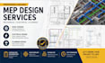 do mep cad drawing, hvac electrical plumbing design, construction documentation