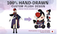 turn your character into a plush toy design