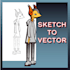 convert your hand drawn sketch into clean vector art