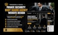 design professional private security body guard agency website