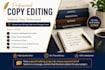 professionally  copy edit your book, manuscript, artical,or document