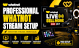create a professional whatnot stream setup for live selling