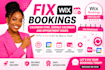 fix wix bookings calendar sync, google calendar and booking issues fast